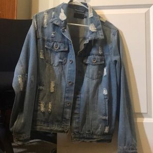 Ripped Denim Jacket